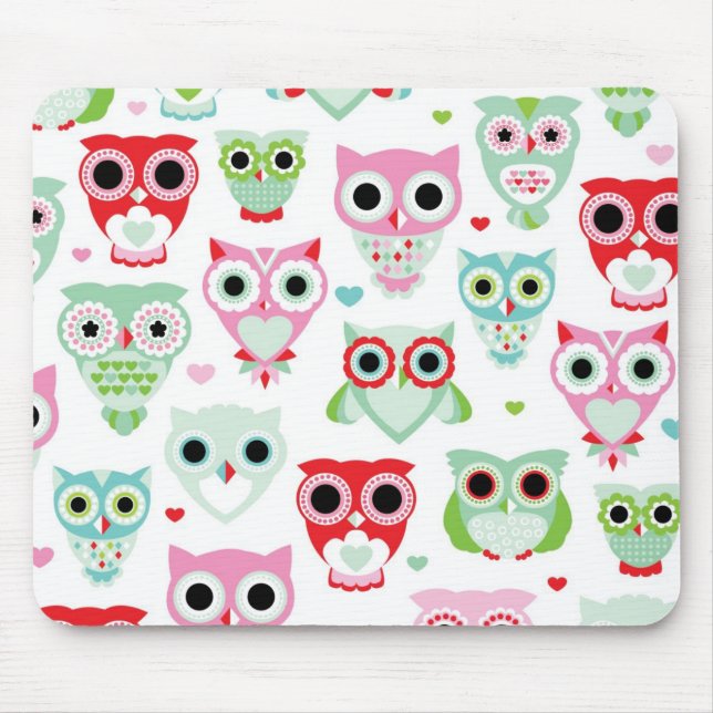 Pastellpulverfarbeulenhintergrund Mousepad (Vorne)