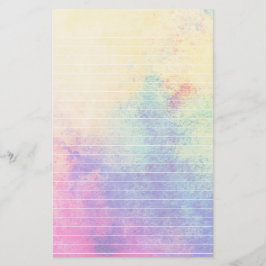 Pastellregenbogen-Aquarell gezeichnetes Papier