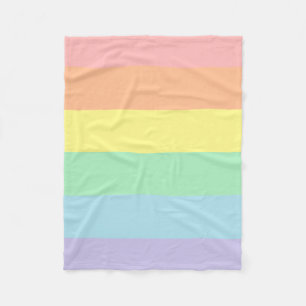 Pastellregenbogen-Fleece-Decke Fleecedecke