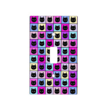 Pastellregenbogen-Katzen-Muster