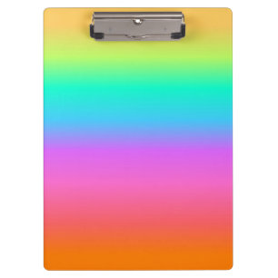 Pastellregenbogen-Klemmbrett Klemmbrett