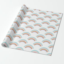 Pastellregenbogen-Packpapier