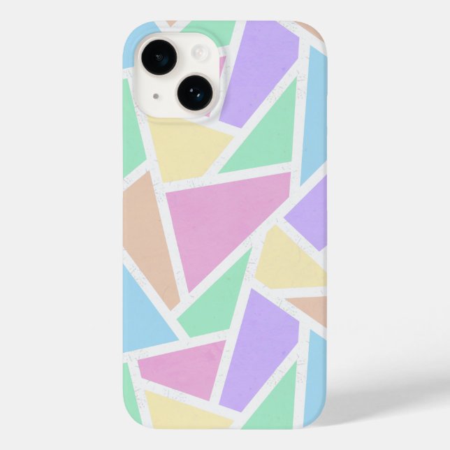 Pastellregenbogenmosaik Case-Mate iPhone 14 Hülle (Rückseite)