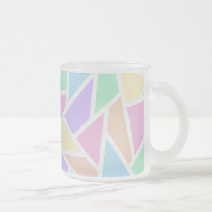 Pastellregenbogenmosaik Mattglastasse