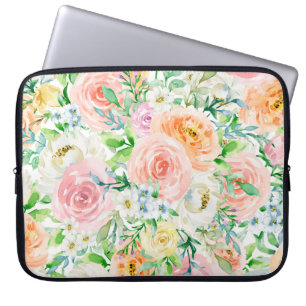 Pastellromantischer Garten Laptopschutzhülle