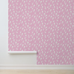 Pastellrosa Abstrakte Drops Muster-Tapete Tapete
