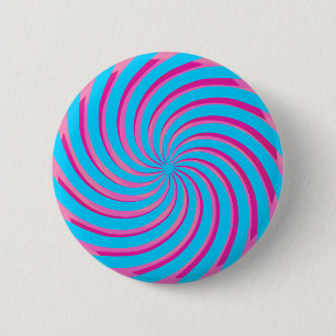 Pastellrosa Blau Abstrakt Button