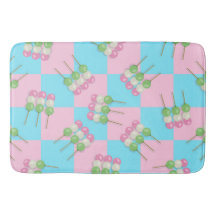 Pastellrosa Blau Kegelter Dango-Badematte
