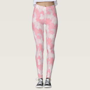 Pastellrosa Blobs Muster Leggings