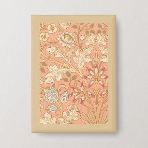 Pastellrosa Blumen Button
