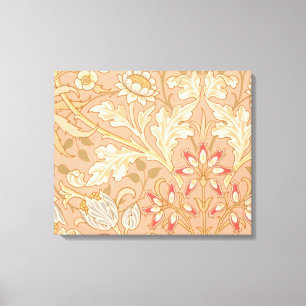 Pastellrosa Dekorative Blumen Leinwanddruck