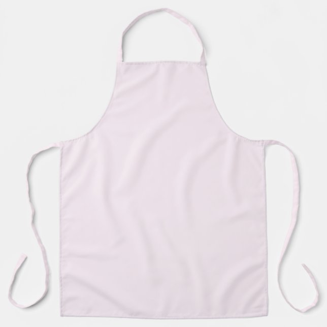Pastellrosa einfarbig schürze (Vorderseite)