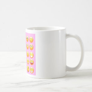 Pastellrosa Emoji Kaffeetasse