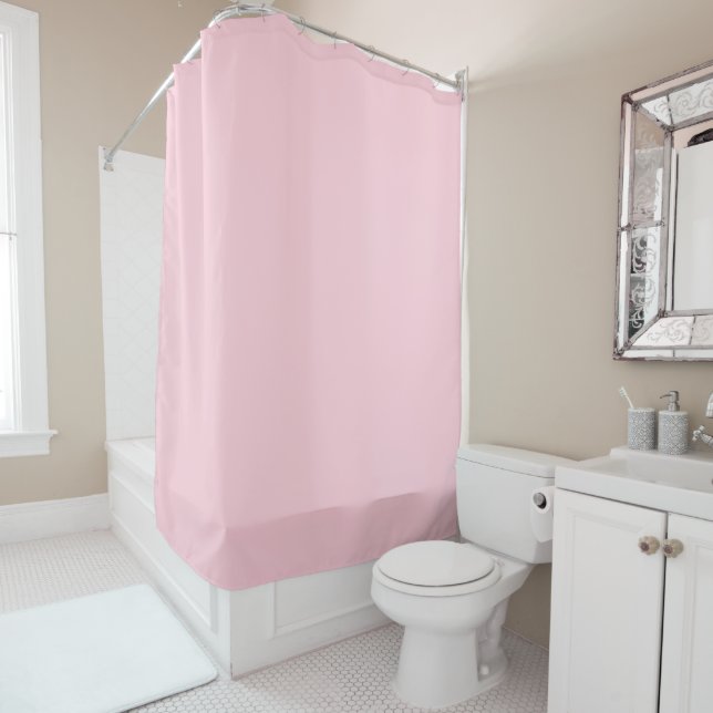 Pastellrosa Farbe | Classic | elegant Duschvorhang (Beispiel)