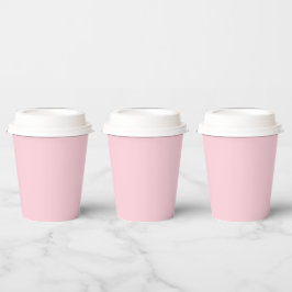 Pastellrosa Farbe | Classic | elegant Pappbecher