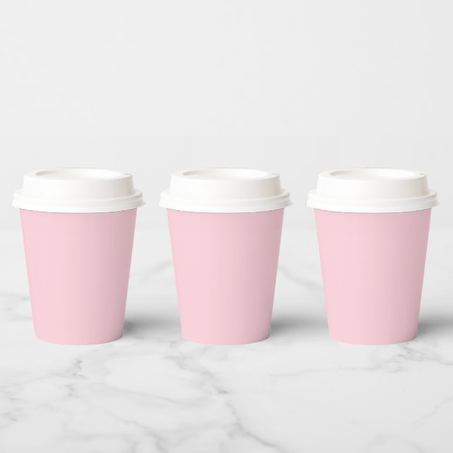 Pastellrosa Farbe | Classic | elegant Pappbecher (Multi)