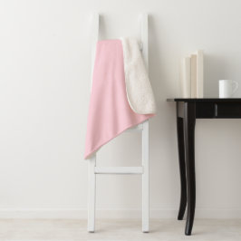 Pastellrosa Farbe | Classic | elegant Sherpadecke