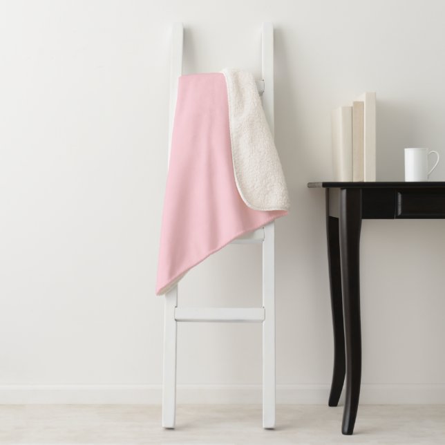 Pastellrosa Farbe | Classic | elegant Sherpadecke (Beispiel)