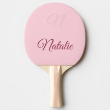 Pastellrosa Festfarbe mit Monogramm