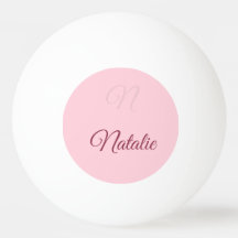 Pastellrosa Festfarbe mit Monogramm