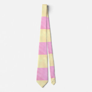 Pastellrosa Gelbe Wasserfarbe Krawatte
