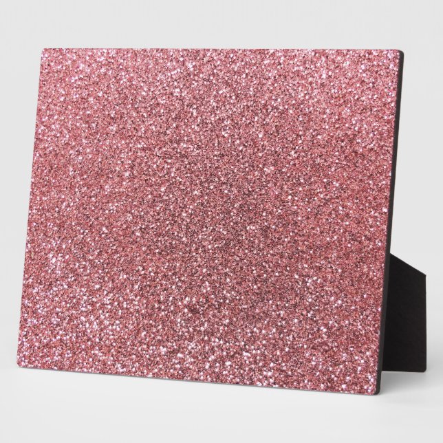 Pastellrosa Glitzer Fotoplatte (Seite)