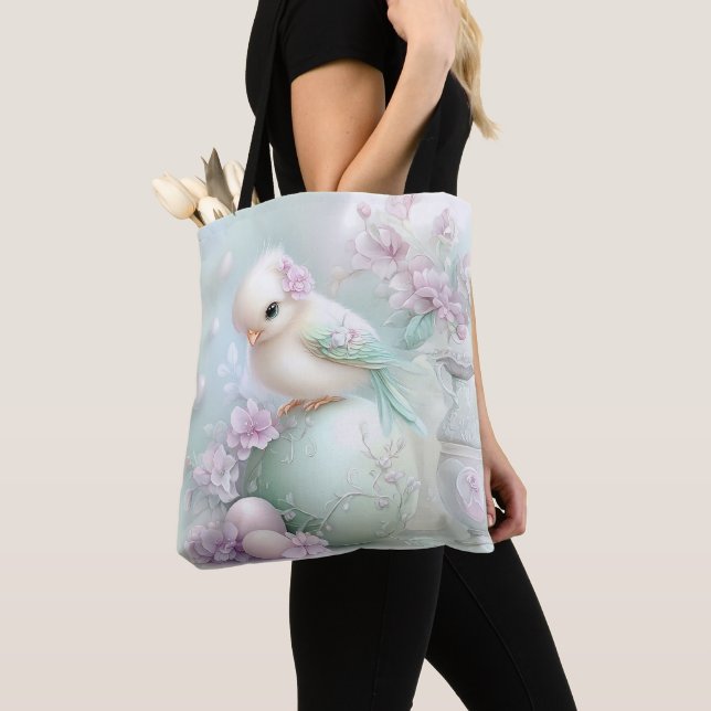 PASTELLRosa & GRÜNE OSTEREIER & BLUMEN Tasche (Von Nahem)