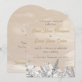 Pastellrosa Hochzeitseinladung Einladung