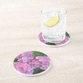 Pastellrosa Hortensia Hydrangea Blume Getränkeuntersetzer