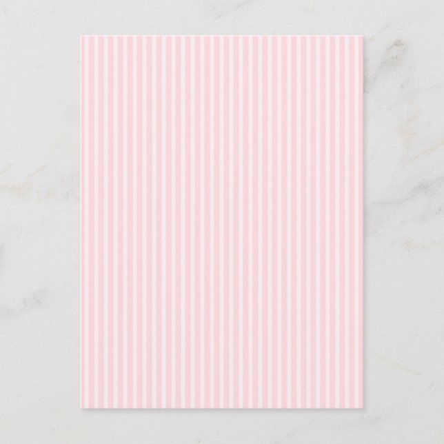 Pastellrosa Kandy Streifen. Postkarte (Vorderseite)