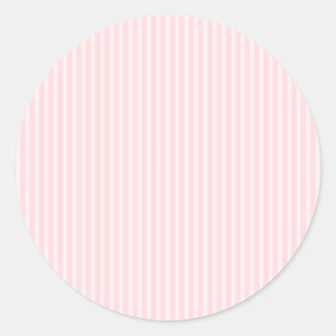 Pastellrosa Kandy Streifen. Runder Aufkleber