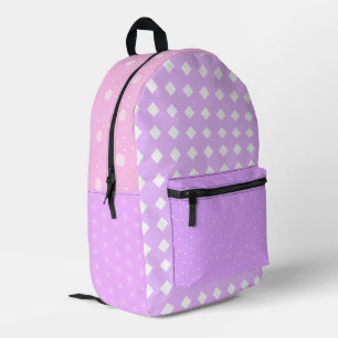 Pastellrosa Lavendelbecher Bedruckter Rucksack