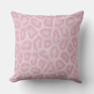 Pastellrosa Leopard abstrakt modernes Kissen
