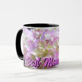 Pastellrosa lila Hydrangeas Blume Mama Tasse