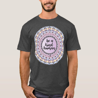 Pastellrosa lila Orange ist eine Art Mandala T-Shirt