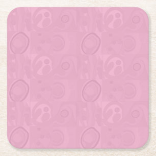 Pastellrosa Muttertags-Kollektion Rechteckiger Pappuntersetzer