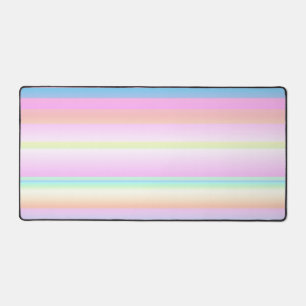 Pastellrosa niedliche Farbe gestreift Schreibtischunterlage