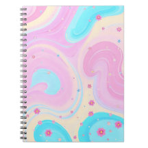 Pastellrosa Notizbuch