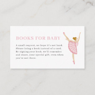 Pastellrosa Nussknacker-Bücher für Baby-Karte Begleitkarte