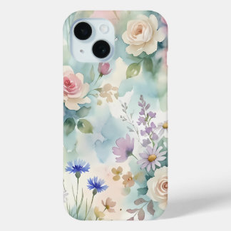 Pastellrosa Rosen Blumenmuster Case-Mate iPhone Hülle