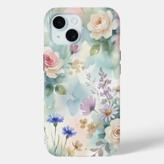Pastellrosa Rosen Blumenmuster Case-Mate iPhone Hülle