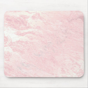 Pastellrosa-Rosen-Goldstein erröten Marmor Mousepad