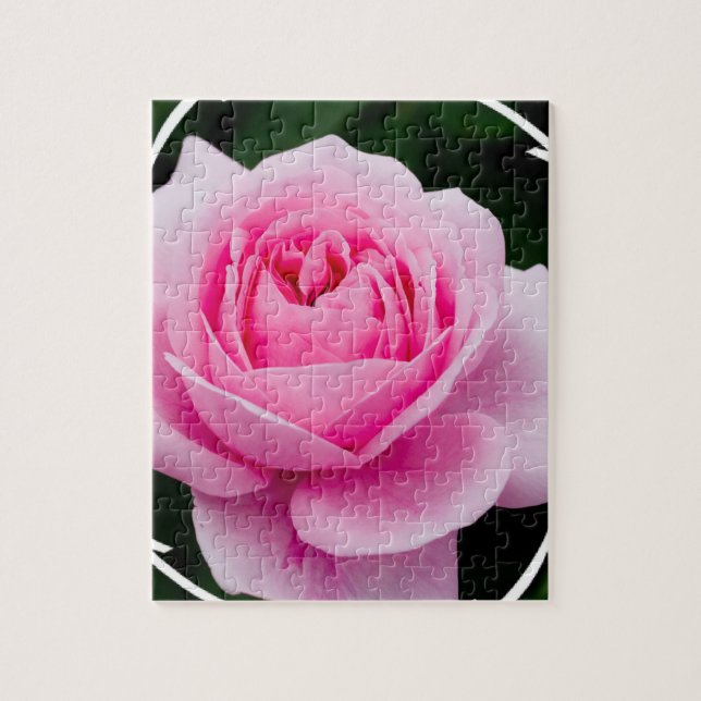 Pastellrosa-Rosen-Puzzlespiel (Vertikal)