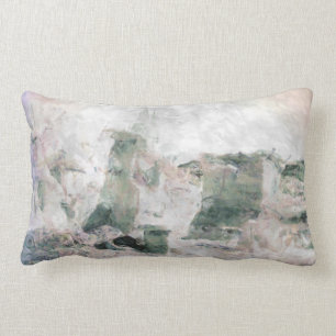 Pastellrosa, Salbei, lila Wüstenlandschaft Lendenkissen