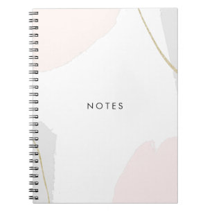 Pastellrosa-, Schwarze u. Notizblock