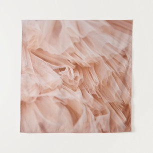 Pastellrosa Stoff: Elegante Texturen. Wandteppich