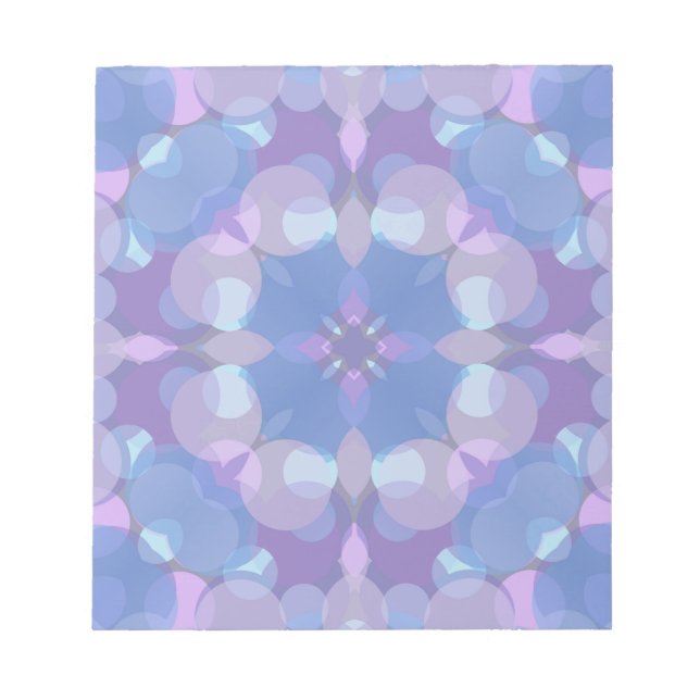 Pastellrosa und Blau #2 Notizblock (Vorderseite)