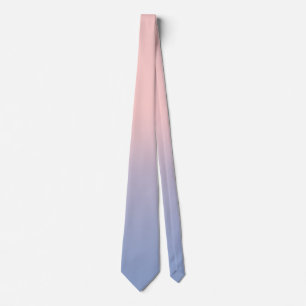 Pastellrosa und Himmel-Blau ombre Krawatte