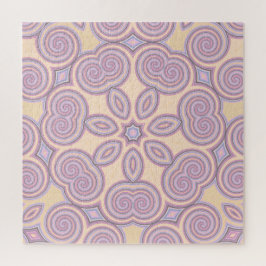 Pastellrosa und Lila Kaleidoskopmuster