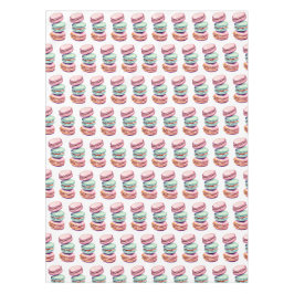 Pastellrosa- und Minzgrün-Macaron-Cookies Tischdecke